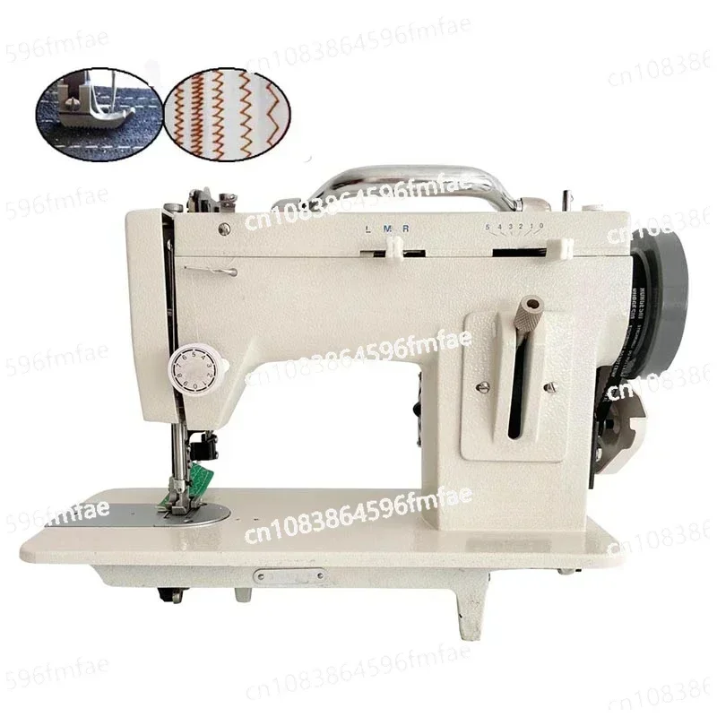 Electric Thick Material Sewing Machine Walking Foot Zigzag Stitch 9'' Arm Leather and Heavy-Duty Sewing Machine