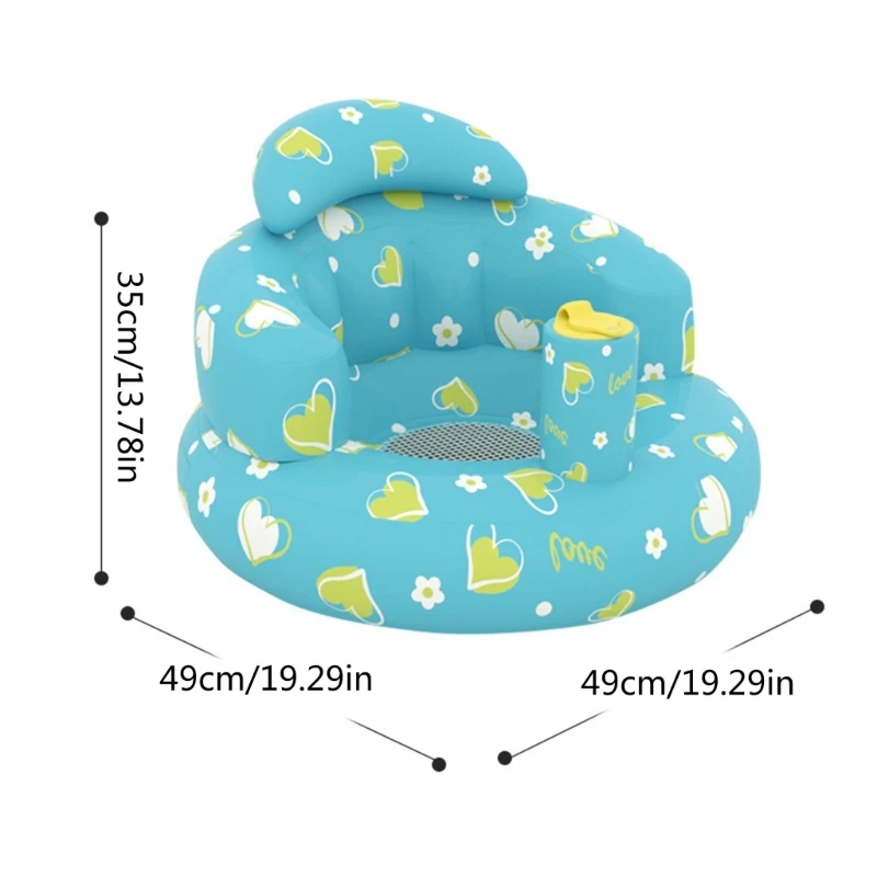 Sofá inflable para bebé, primer sofá infantil, silla inflable apoyo para niños pequeños, regalo