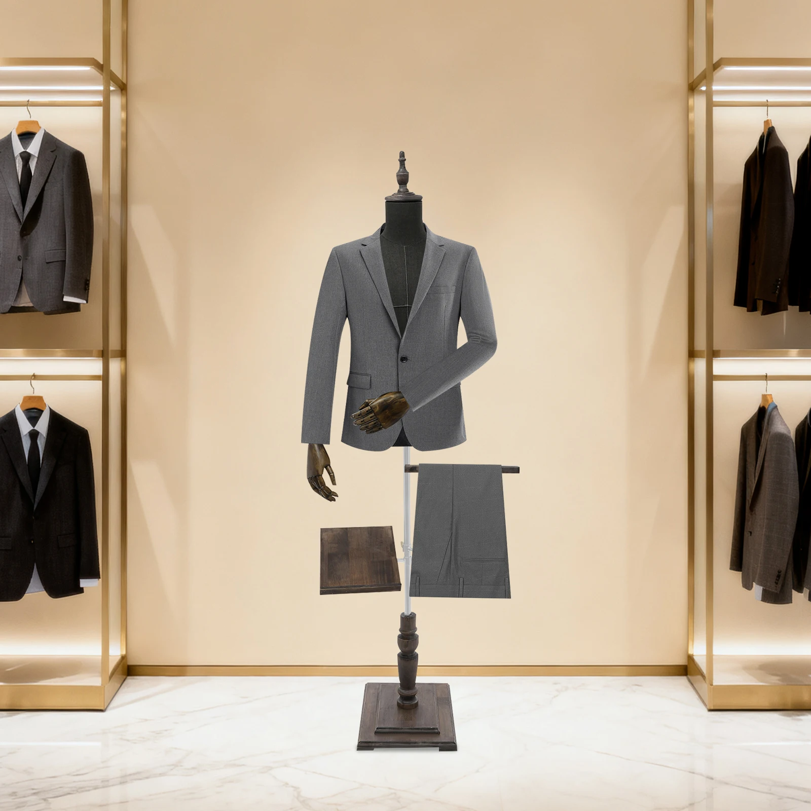Dress Form Mannequin - Regulowany manekin męski do odzieży, wysokość