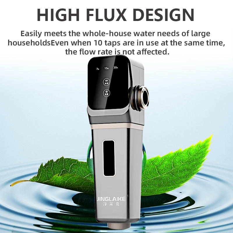 Electric & Manual Powered Household RV Front House Water Prefilter Outdoor Use for Sediment Rust Removal Premium Water Purifier