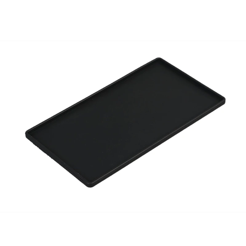 1pc Silicone Coaster Heat Insulation Anti-slip Double  Hotel  Rectangular Gargle  Kitchen Mat Placemat