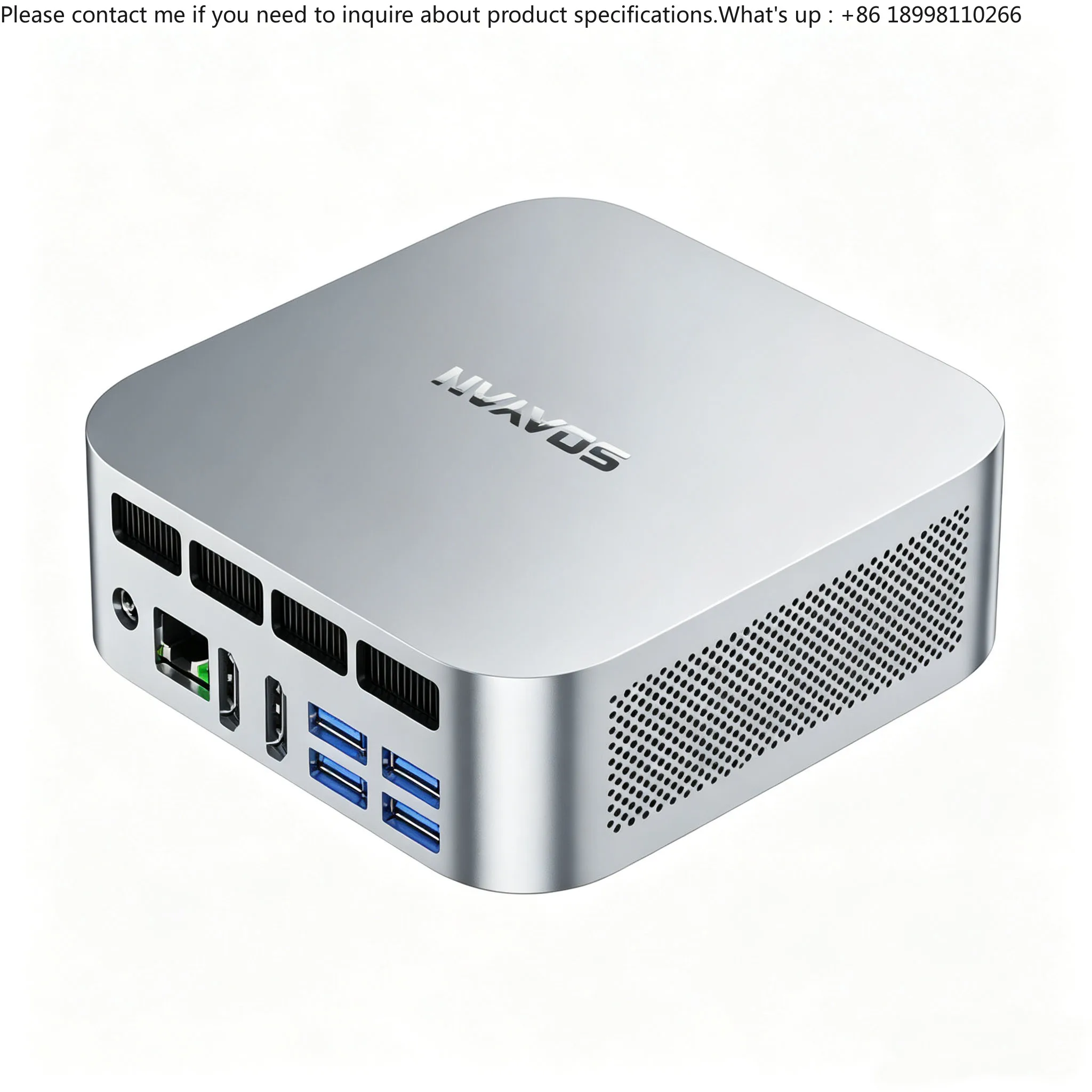 Onboard LPDDR5 12G 16G 24G Win11 Pro Linux Game Desktop AMD Ryzen 5 6600H 2TB NVMe SSD Mini PC WiFi 6 OEM ODM Factory Wholesale