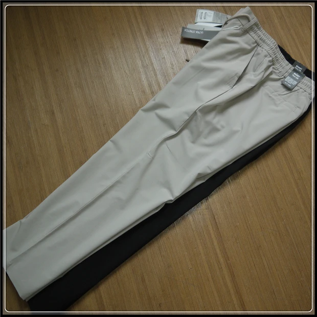 High Waist Elastic Waist Lightweight Qui Dry Men's Casual Pants Summer Busin Casual Straight Leg Pants with kets