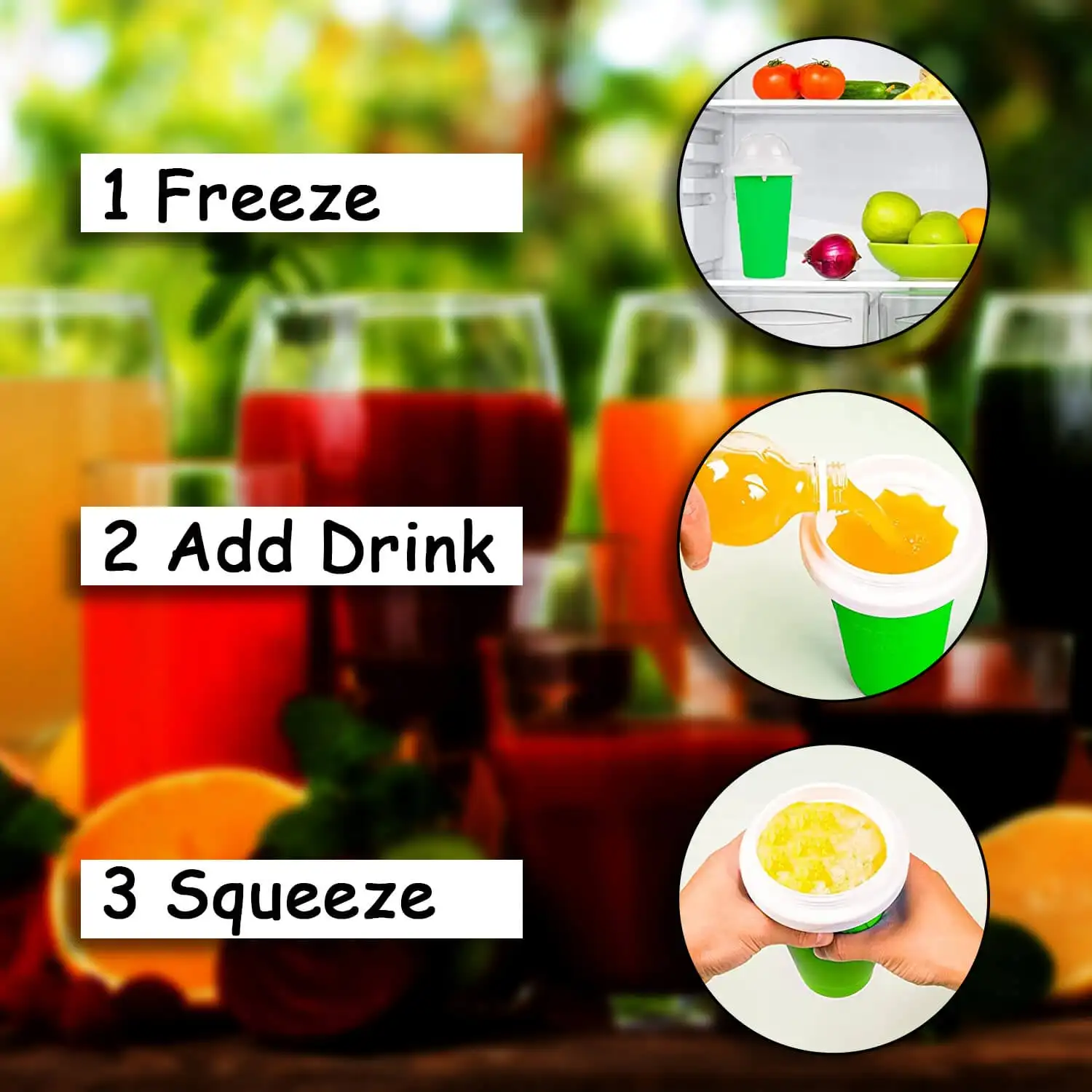 Rápido-congelado smoothie copo caseiro milkshake garrafa lama e fabricante de agitação de resfriamento rápido copo de sorvete mágico slushy maker