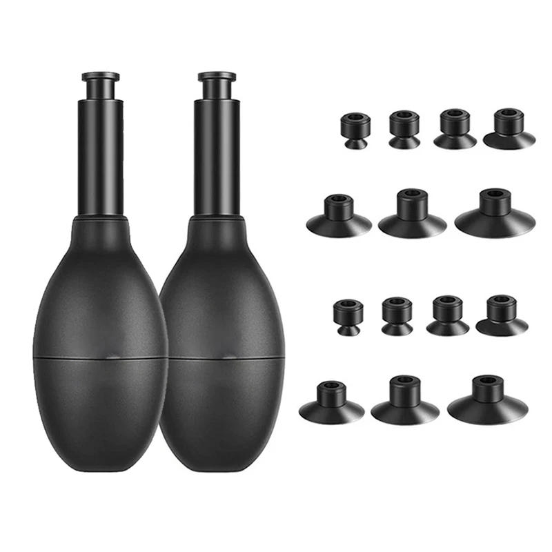 Eight in One Camera Lens Sucker Kit Vacuum Suction Pen with 7 Interchangeable Suction Cups Tool for Lens Repair and Clean