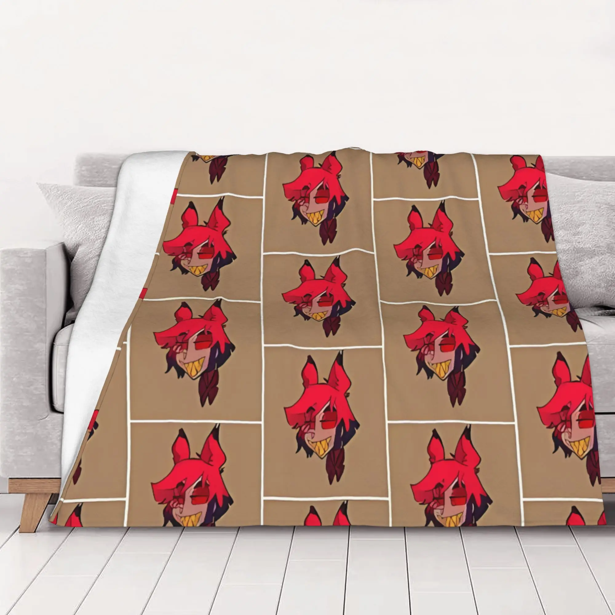 1PC home Cute Room Decor ALASTORR Color Variations 5Th Selection Blanket Throw Blanket Alastors Novelty Warm Blanket All Season