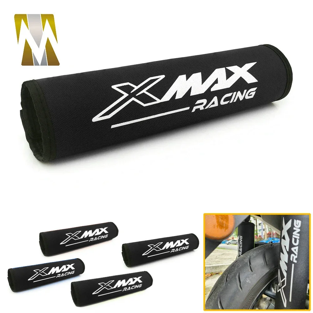 

Motorcycle XMAX Shock Absorber Cover with Reflective Strip Washable Rubber-based Fastener For Yamaha Xmax 250 300 400 2013-2023