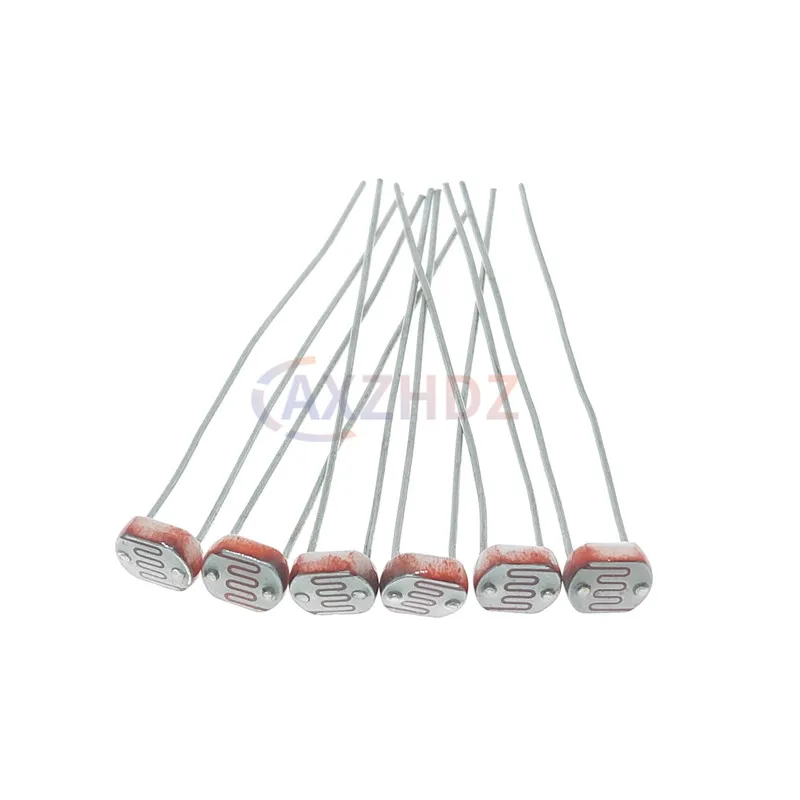 20 قطعة GL5506 GL5516 GL5528 GL5537 GL5539 GL5549 5 مللي متر Photoresistor ضوء مستقل المقاوم LDR كشف الضوء التبديل الاستشعار