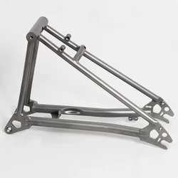 Titanium P Line Folding Bike Rear Frame, C Brake, 112mm, Triangle
