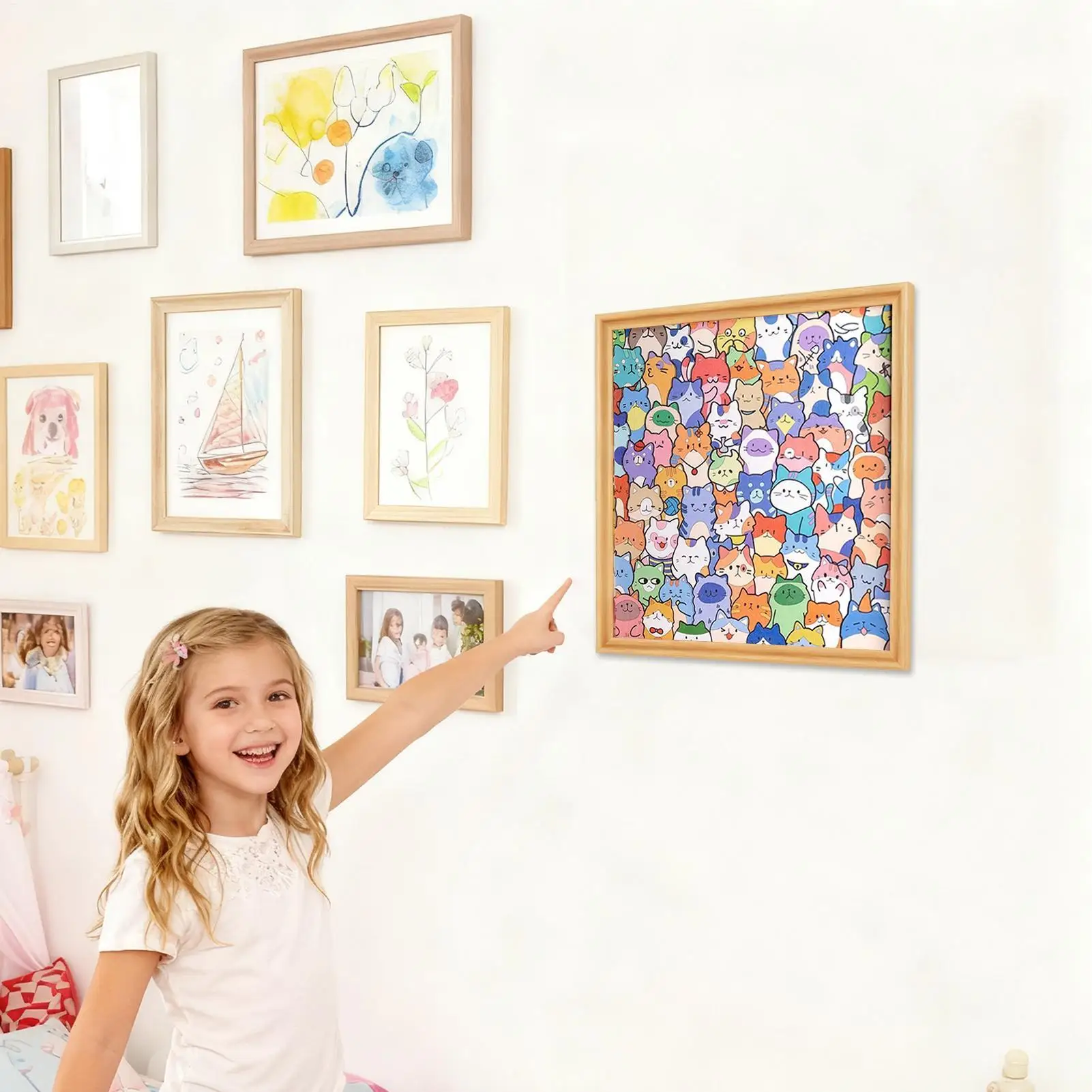 Cat Puzzle Coloring Cat Educational Toys Cute Kitten Painting Puzzle Games For Kids Boys Girls Travel Homeschool Classroom