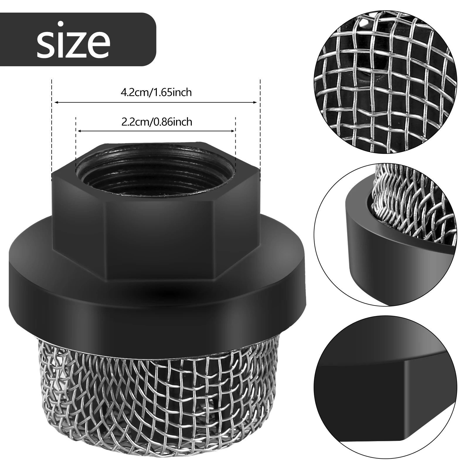 5 Stuks Slanginlaat Zeef Scherm Voor 390/Ultra 395/495 Roestvrijstalen Inlaat Zuigfilter 7/8Inch Unf Verfspuitgereedschap