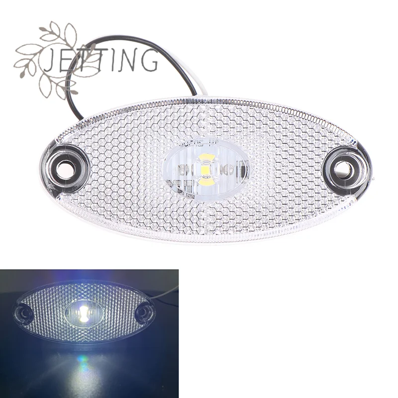 Hot 1PC 12V 24V Led Side Marker Lights For Trailer Trucks Caravan Side Clearance Marker Light Lamp Led Lorry Amber Red White