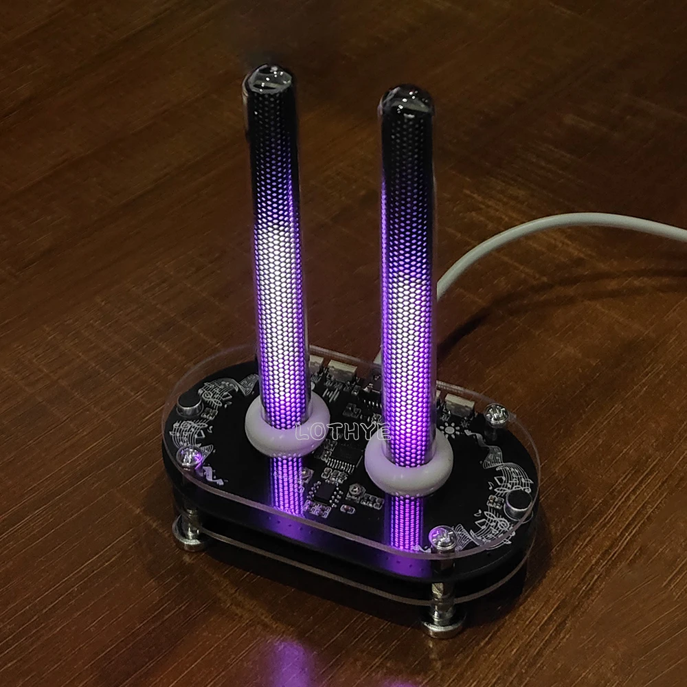 RGB Music Spectrum Voice Control LED Dual-channel 5V Multi Mode Multi-color Adjustable Brightness Sensitivity Adjustable