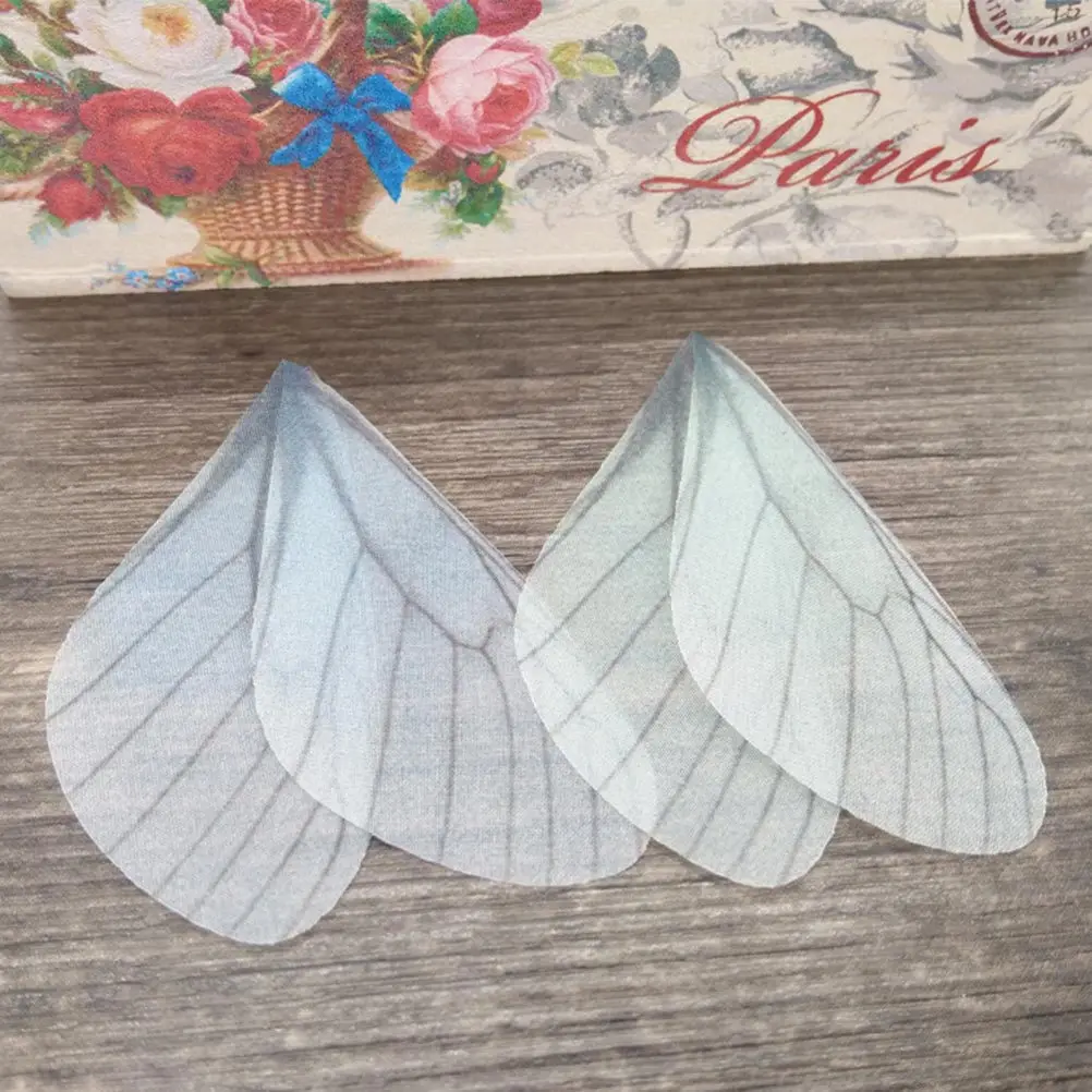 10Pcs 8Cm Butterfly Wing Embellishments DIY Earring Necklace Hair Clip Decorations Gift for Lover Family Friend