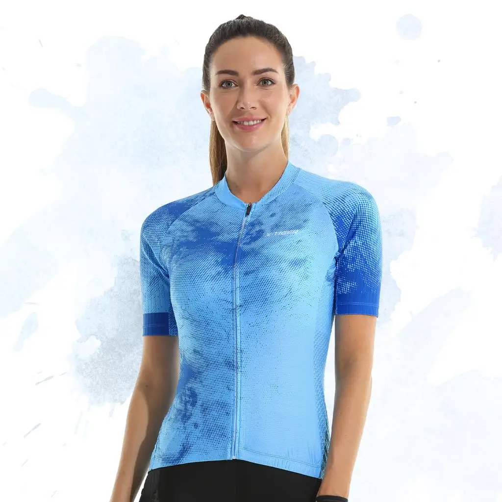 X-TIGER Radtrikot für Damen, schmal, kurzärmelig, Frühling, Anti-Pilling, umweltfreundlich, Fahrradbekleidung, atmungsaktives Fahrradshirt