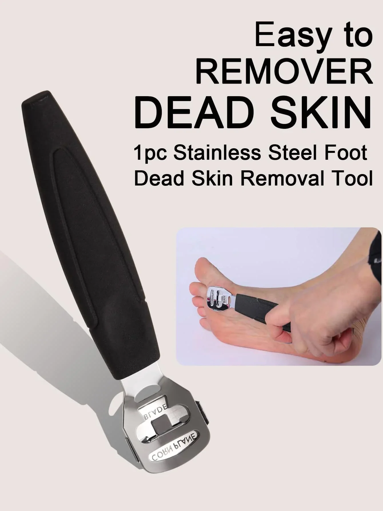Foot Peeling Heel Callus Foot Planer Remover, 1pc Pedicure Plane Foot File, Dead Skin Crust Pedicure Cutter Shaver Tool