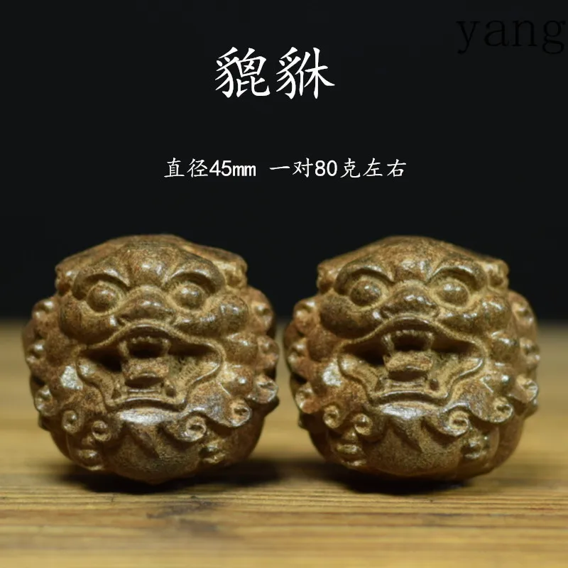 CX happy and sad four-sided Buddha hand piece wood carving cultural and play crafts