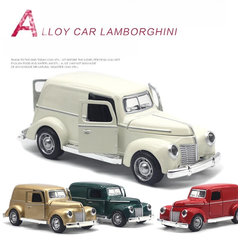 1:32 Alloy Classic Car Model Childrens Toy Car Ornaments Pull-Back Car Model Boy Toy Die-Cast Educational Collection Toy