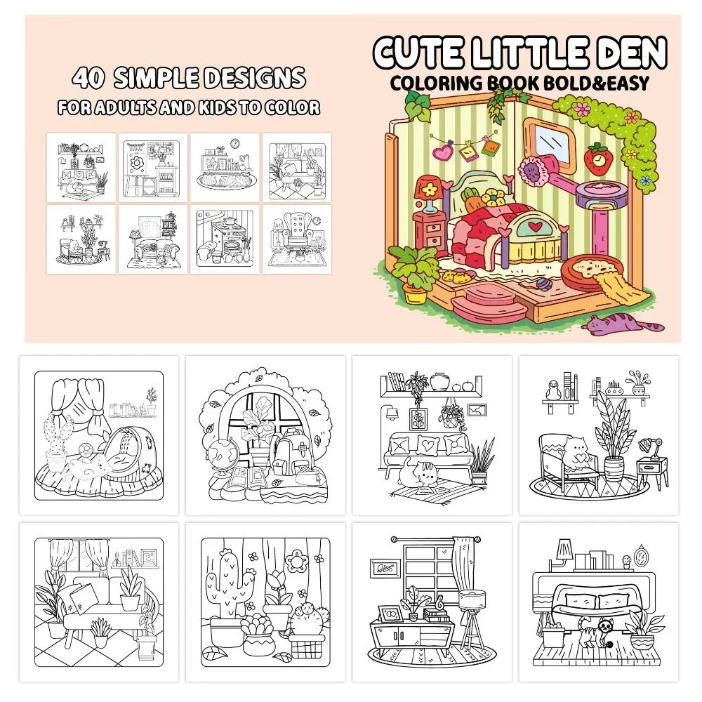 

Watercolor Children'S Drawing Scroll Coloring Drawing Children Drawing Roll Bold-easy Patterns Color Filling