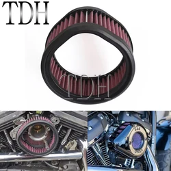 Motorcycle Washable Reusable Intake Cleaner Air Filter For Harley S&S Super E and G Carb Carburetors With Teardrop Air Cleaner