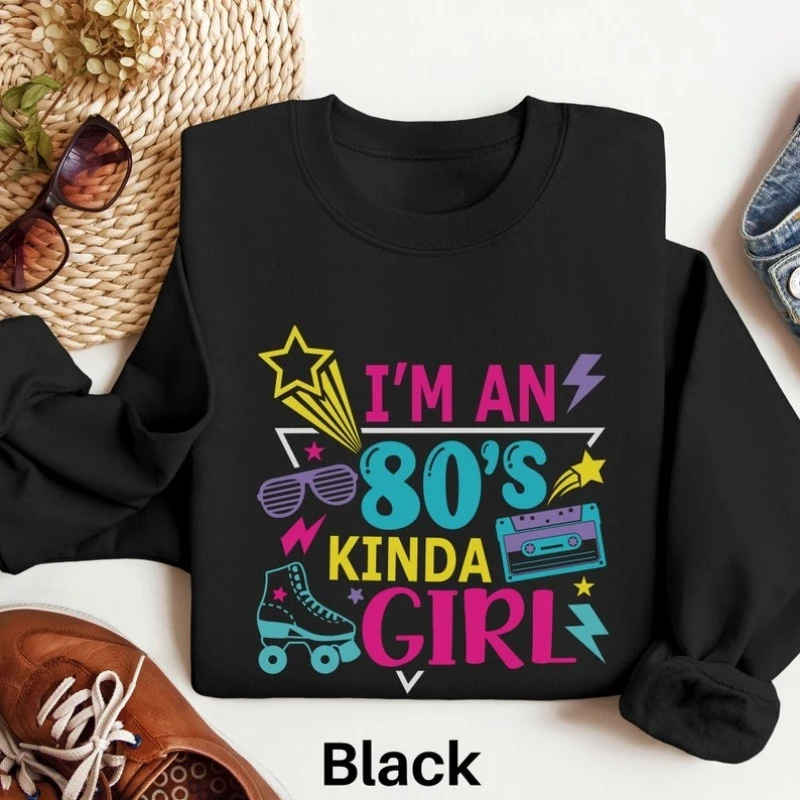 80s البلوز 80s الرجعية الجرافيك البلوز هوديي 80 قميص 80s زي حفلة قميص حراري الرجعية هوديس النساء الملابس