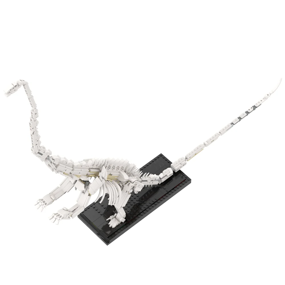 Gobicks MOC 21320: Barosaurus Skeleton Bricks Model Sauropods long-necked Dinosaur Mosasaur Fossil Building Blocks Toys Gift