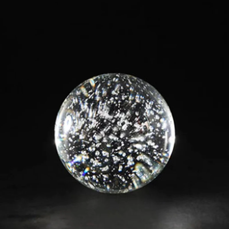 Crystal Bubble Ball Ornaments Desk Decoration Transparent Geometric Bubble Ball Artwork Room Aesthetics Decor Home Accessories