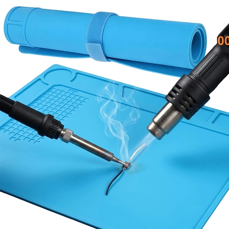 Silicone Soldering Pad Desk Platform Mat Welding Station Iron Phone PC Repair Magnetic Heat Insulation Anti-static Repair Pads