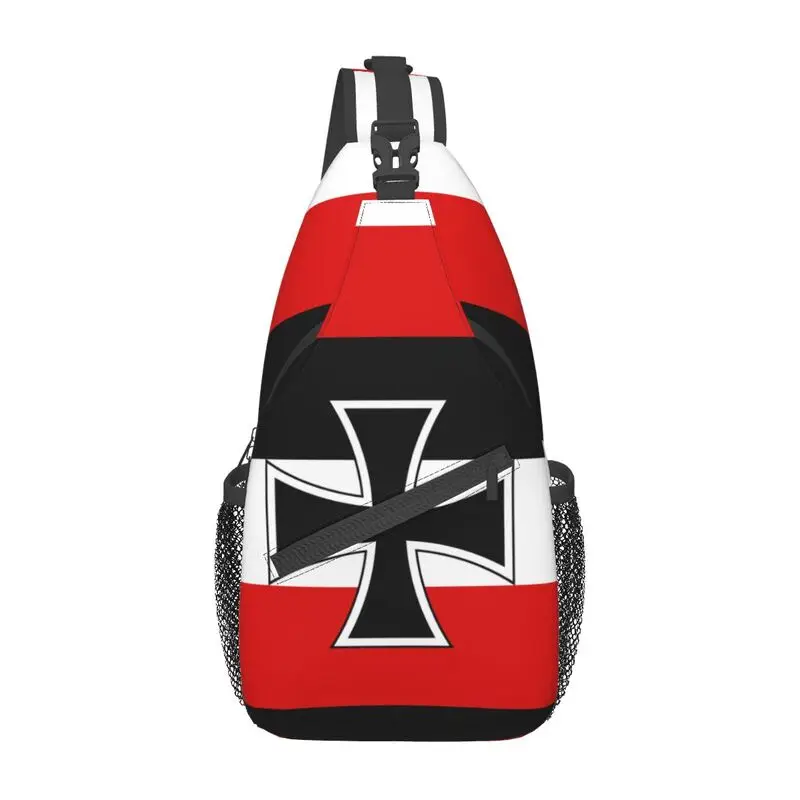 Flag Of German Empire Sling Crossbody Chest Bag Men Fashion National flag Shoulder Backpack for Hiking