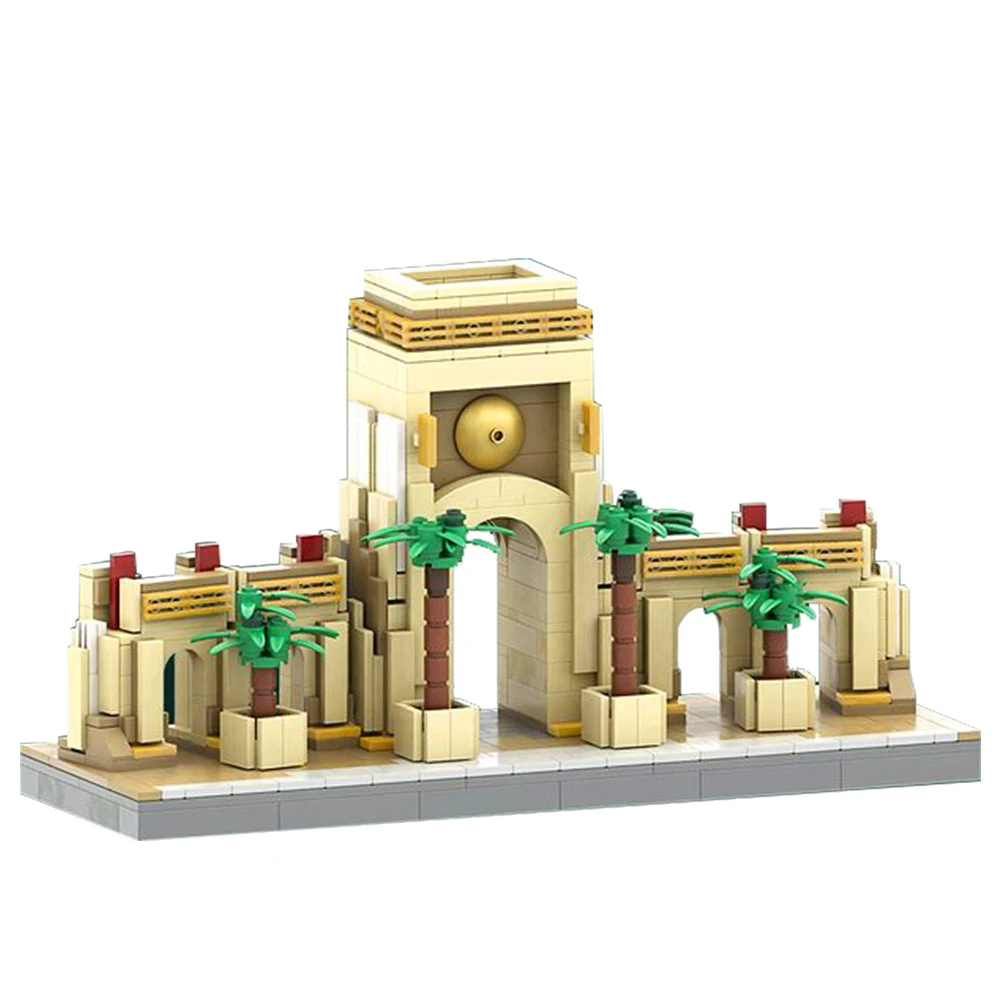 

Gobricks MOC Roman Arched Architecture Circular Arch Architecture Castle Building Blocks Medieval Style Educational Model Toys