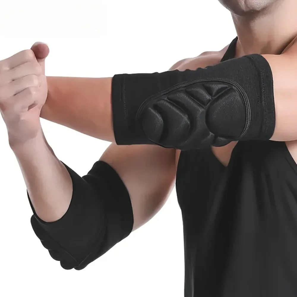 2PCS Anti-Collision Elbow Pads for Sports - EVA Foam Protection, Non-Slip Design for Dance, Cycling & Outdoor (Black)