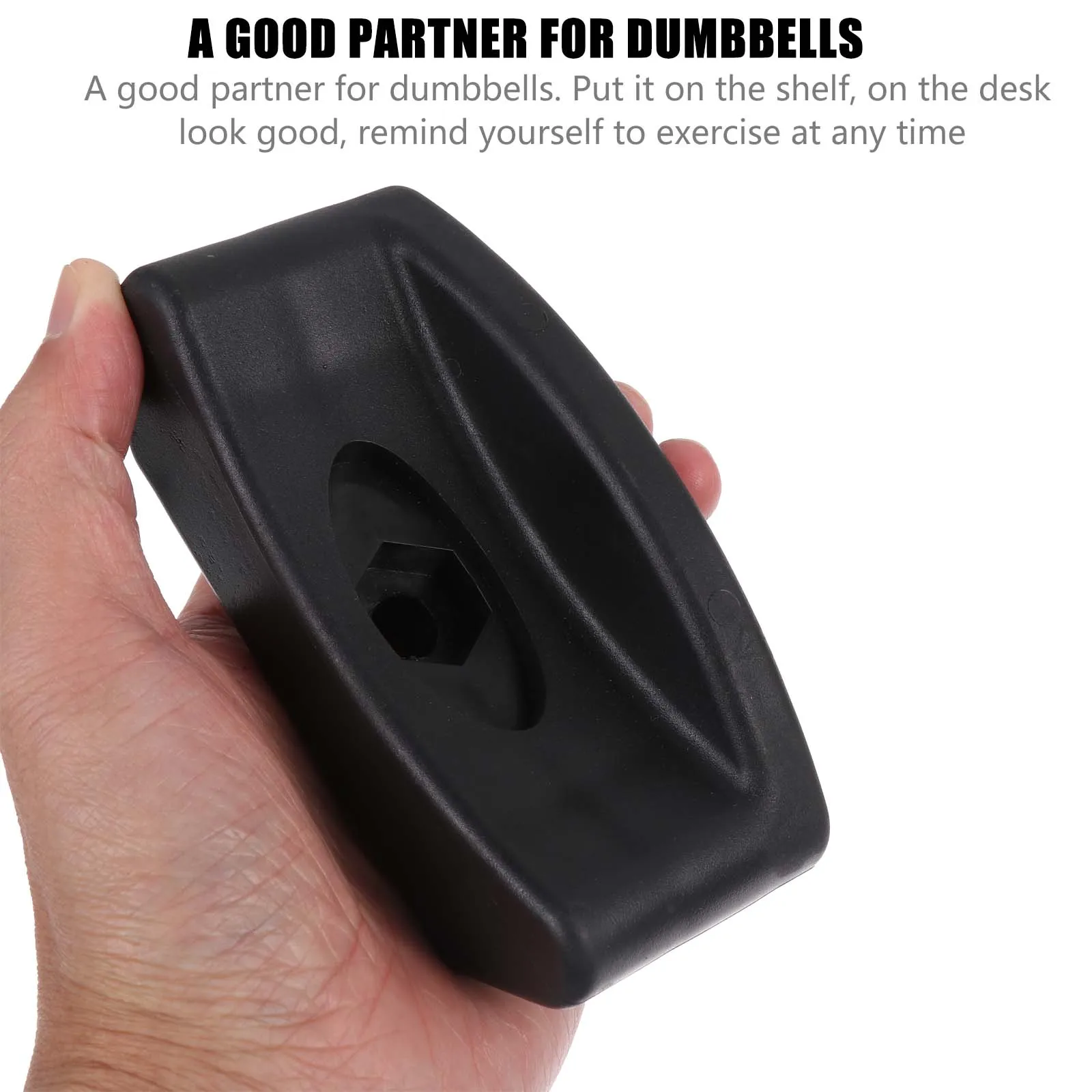 

4pcs Black Dumbbell Rack Holder 118x50mm Φ10 Center Hole Prevent Rolling Protect Floor Fitness Equipment Stand Storage