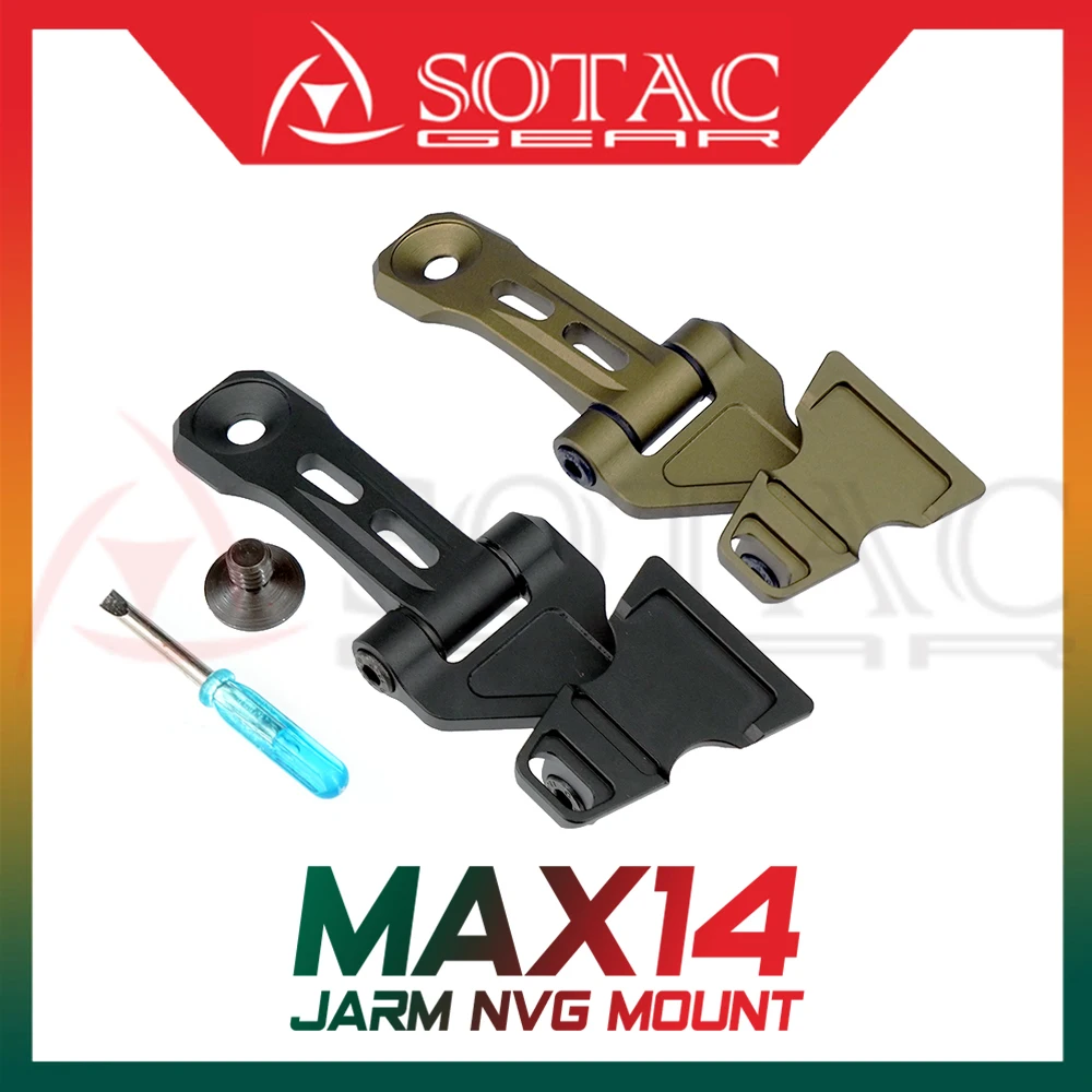 MAX14 PVS14 J-arm NVG Mount Lightweight Metal Mount For AN/PVS-14 Tanto NVG New Night Vision Mount Tactical Hunting