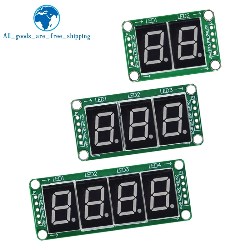 TZT Static Drive 2 3 4 Segment Digital Tube LED Display Module 2 Digital 74HC595 Tube 100% New original For Arduino