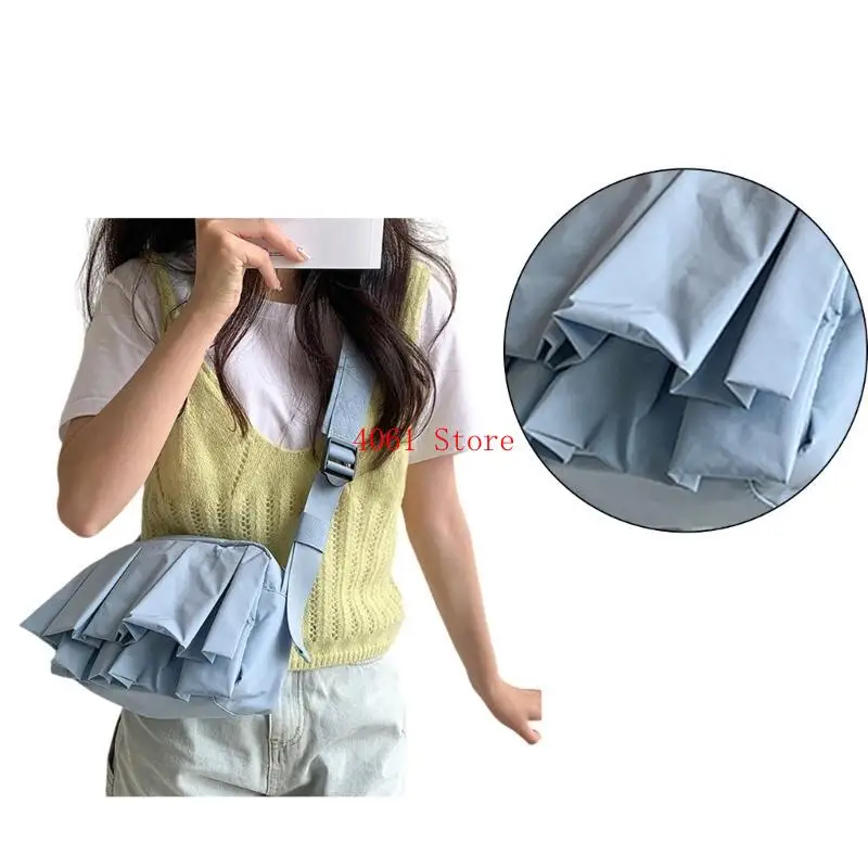 

Современная качественная сумка 2024, нейлоновая сумка через плечо, однотонная, идеально подходит для любого случая