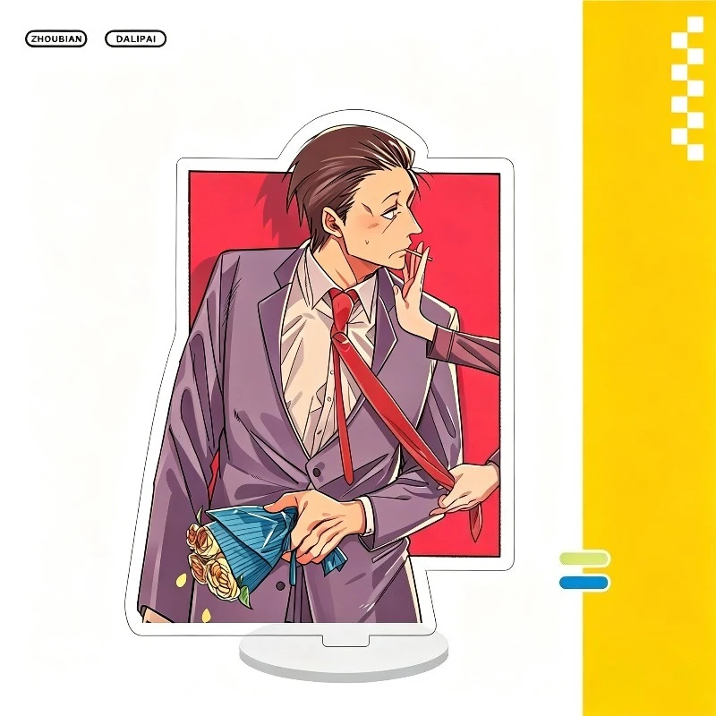 Smoking Behind The Supermarket with You Acrylic Stand Keychain Sasaki Yamada Tayama Student Daily Accessory Study Table Display