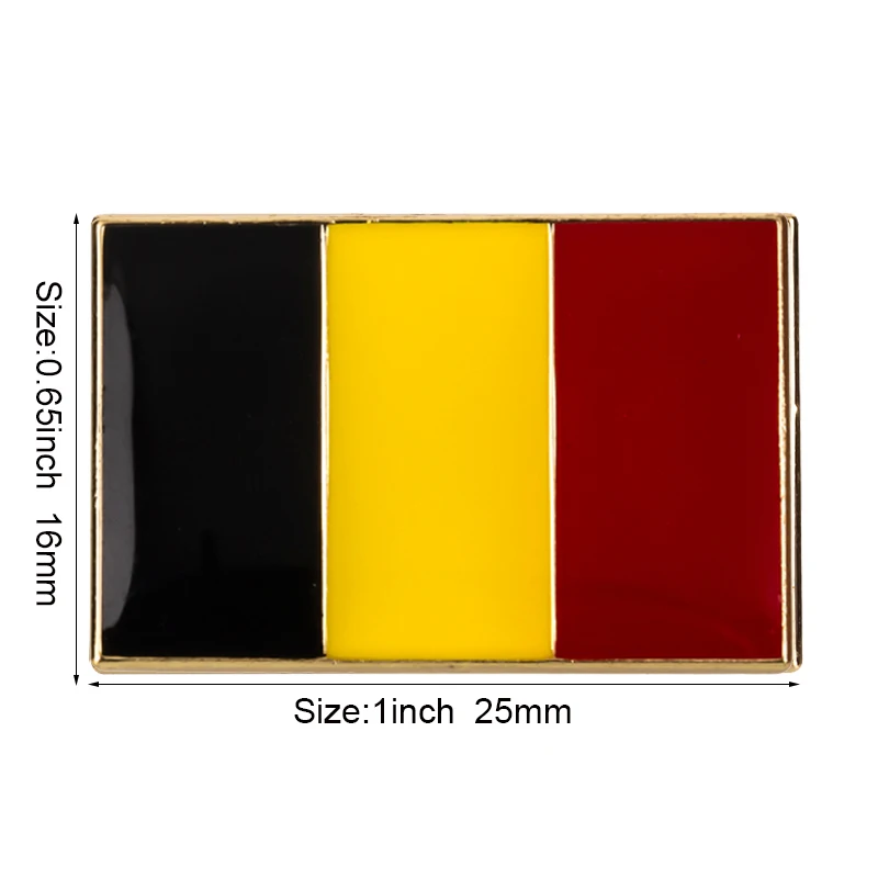 Belgien Flagge Metall Anstecknadel Flaggen-Pin Abzeichen