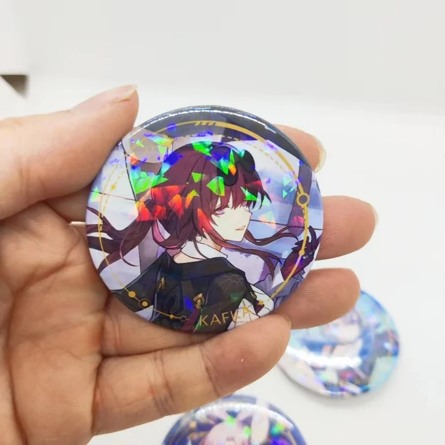 Game Honkai Star Rail Brooch Pins Anime Badge Cosplay DR Ratio Argenti Acheron Himeko Accessories Aventurine Decoration Gifts