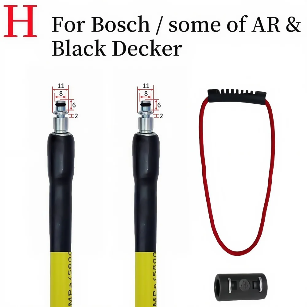 10 ~ 20 m Hogedrukreiniger Vervanging Slang Wasstraat Verlengslang 5800 PSI Knikbestendige Slang voor Karcher Bosch Lavor Nilfisk