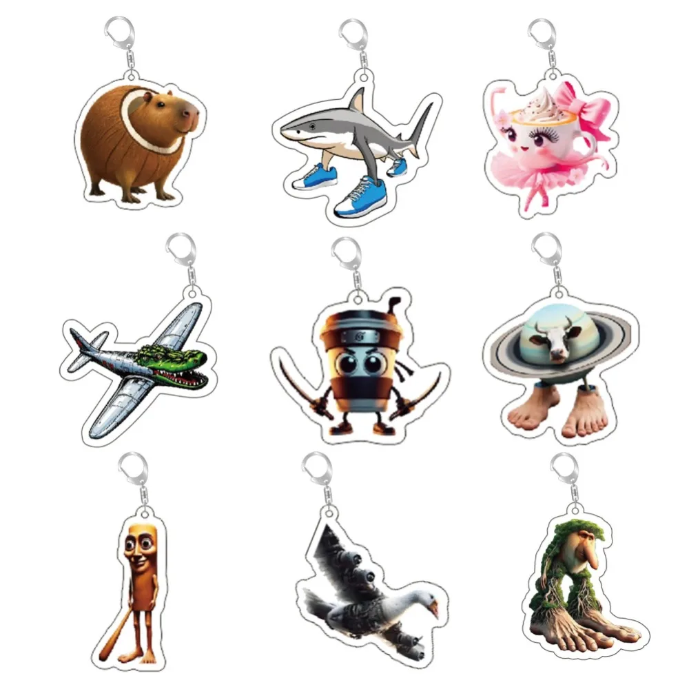 

Diy The Classic of Mountains and Seas LiriLi Larlla Acrylic Keychain Anime Peripheral Funny Backpack Pendant Jewelry Gifts
