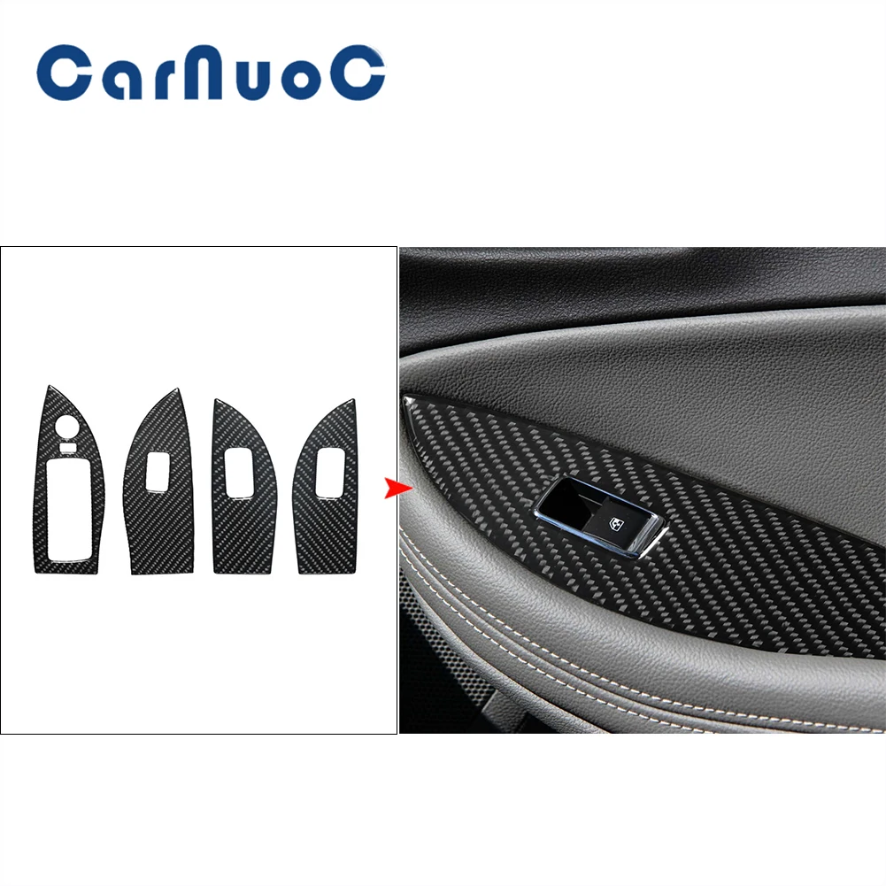 

Car Carbon Fiber Stickers Accessories For Chevrolet Impala 2014 2015 2016 2017 2018 2019 2020 Window Lifting Panel Cover Trim