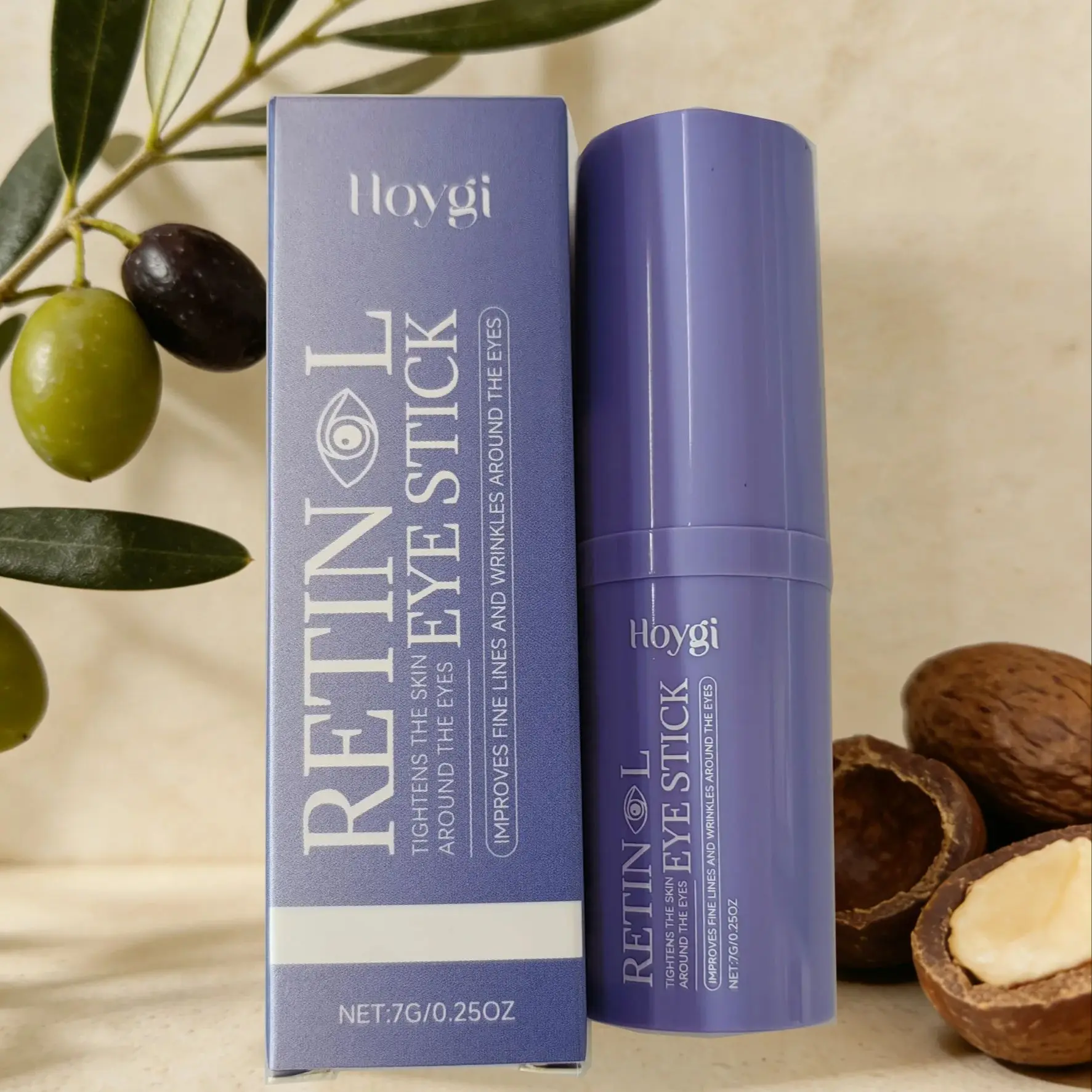 保湿アイクリームスティック、小じわを改善、肌の引き締めトリートメント。 クマやむくみのための保湿アイクリーム。