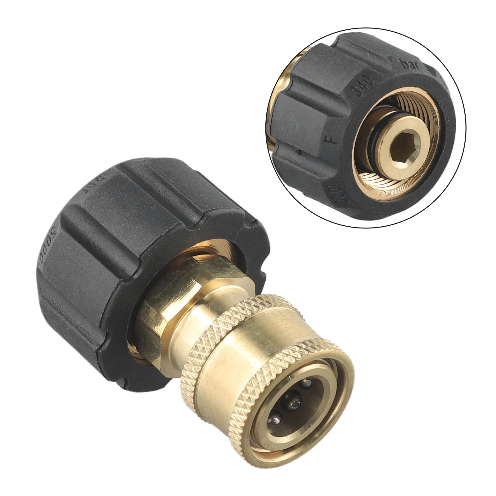 

Adapter Quick Connector 000 PSI 5 Spray Universal Accessories Cleaning Female Head Pressure Washer Replacement