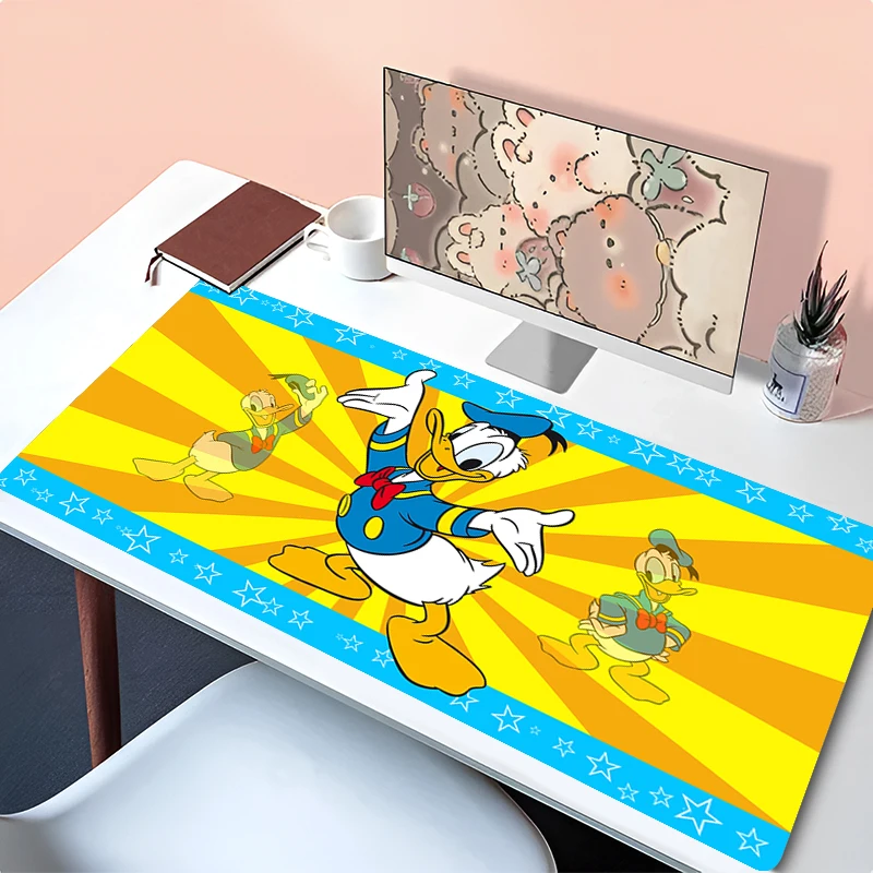 

Disney animation Donald Duck Locking Edge MousePad Large Mouse Pad Computer Gaming Keyboardpad Rubber Mat Desk GamingCup Mat