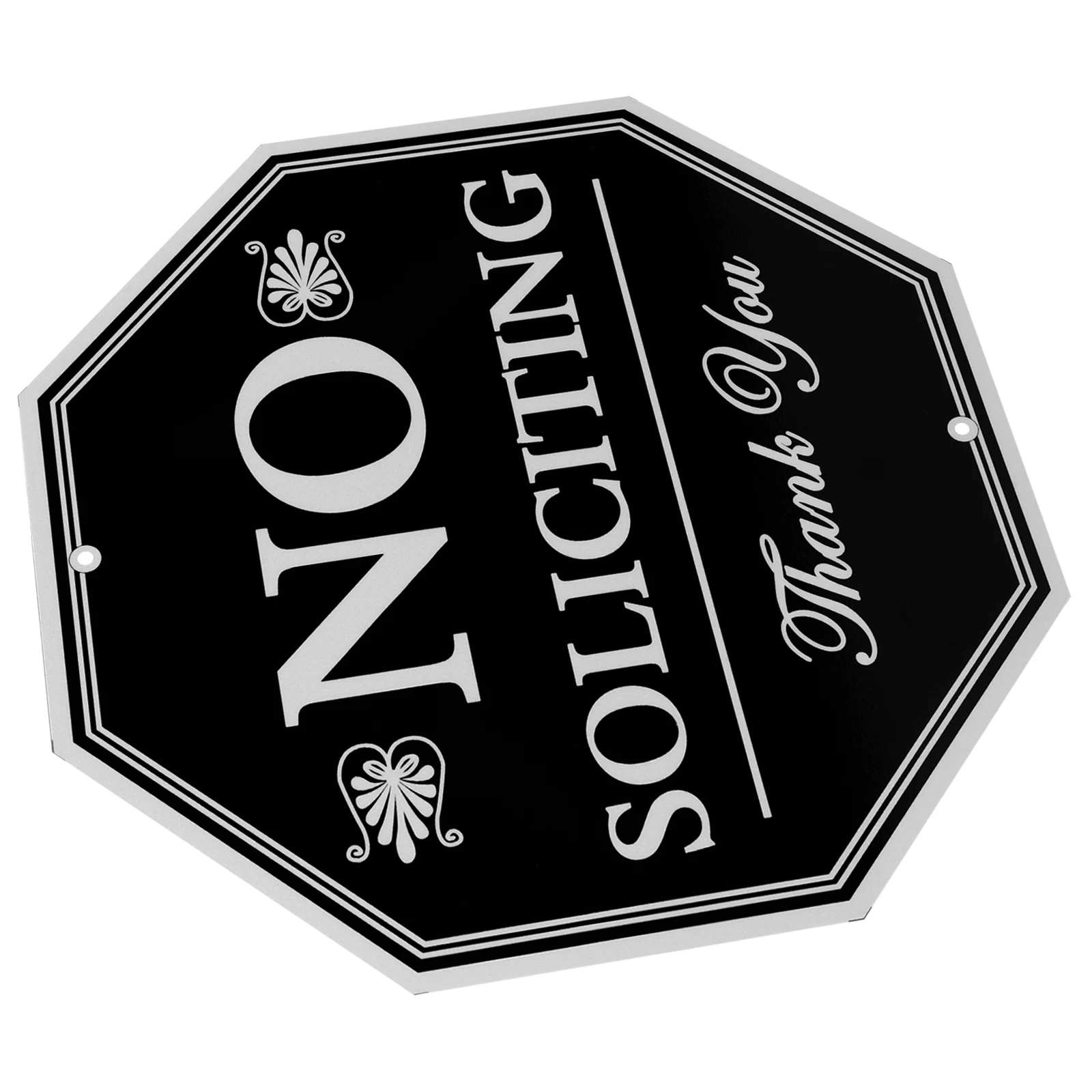 

No Soliciting Aluminium Sign for Front Door Outdoor Waterproof No Soliciting Window Yard Home Warning Sign Funny Door Signs