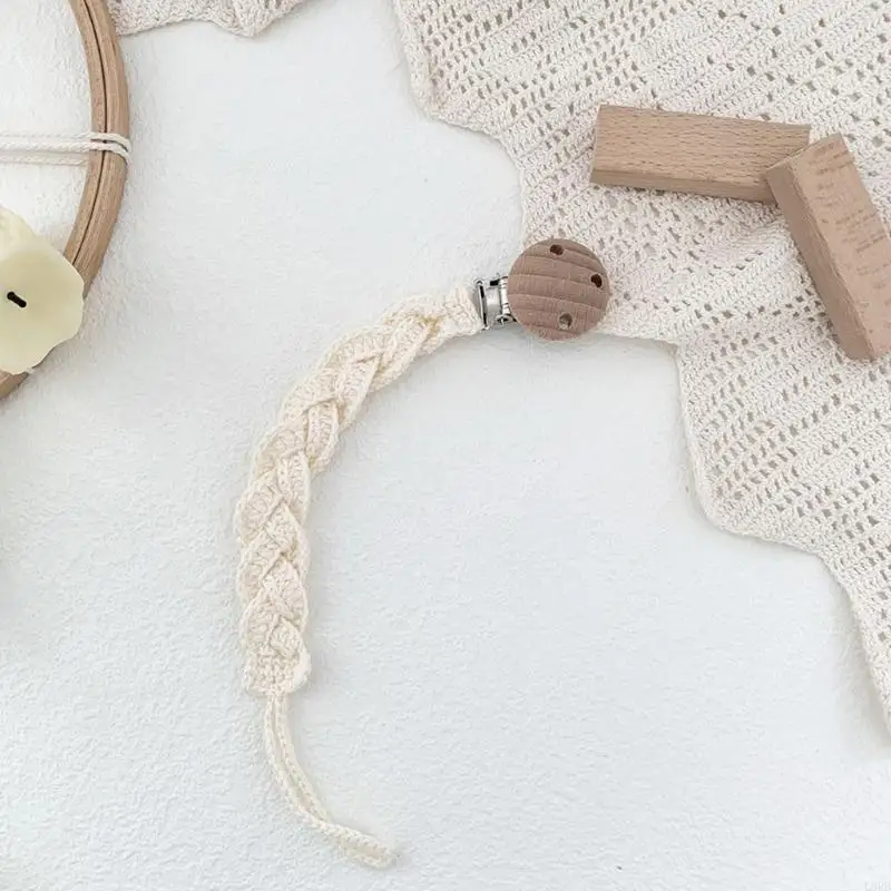 الطفل هوة كليب سلسلة اليدوية الكروشيه القطن DIY الدمية الحلمة المهديء L8RB #5