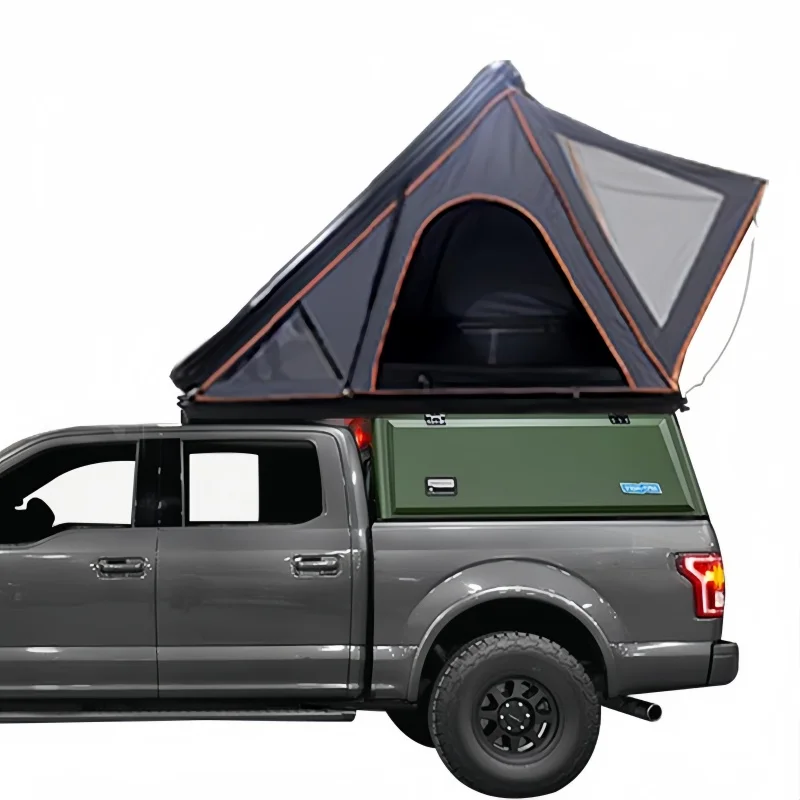 

Rooftop Tent Hard Shell Roof Top Tent Hardshell Suitable for Jeep SUV Truck Van, 2-3 Person, Gray Tents