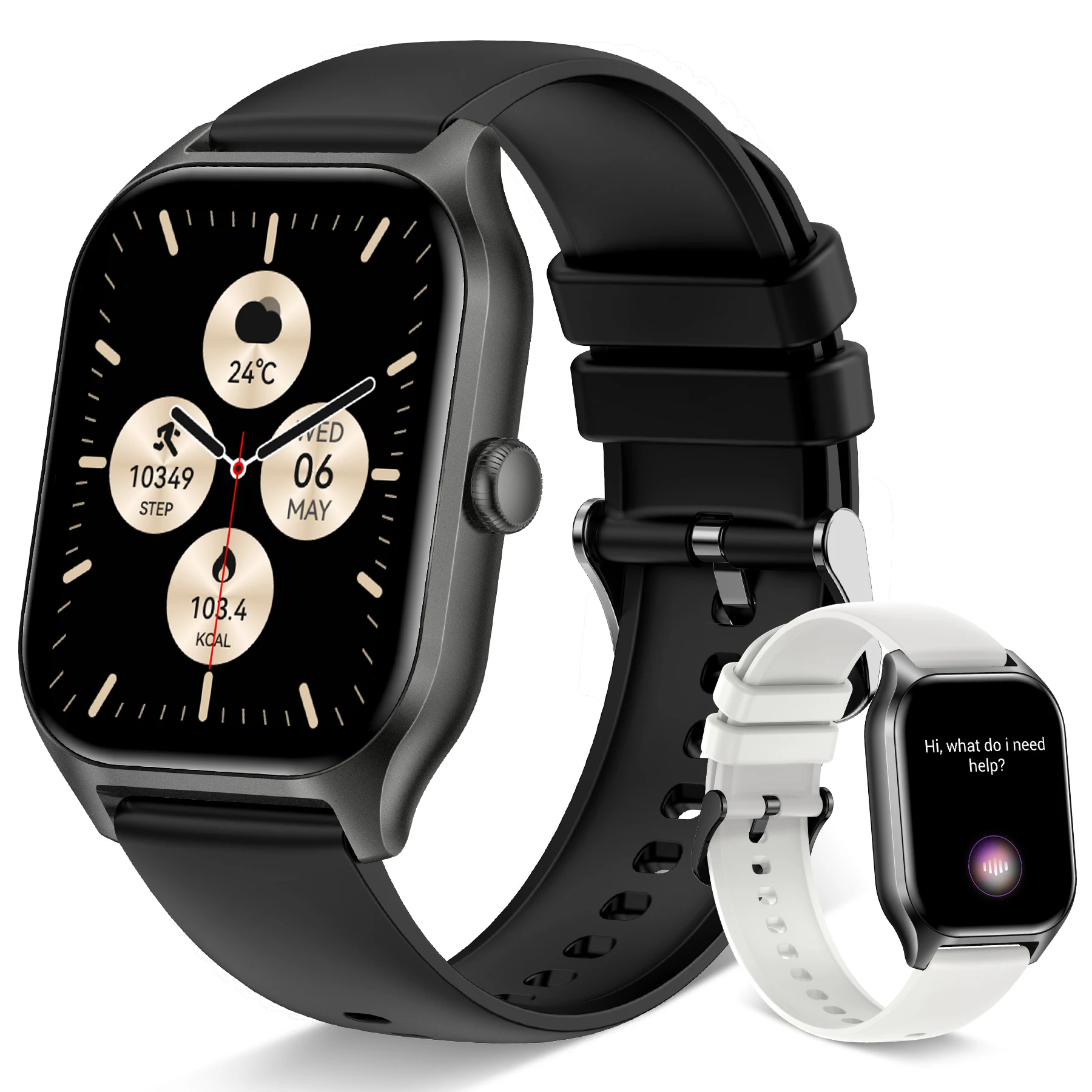 New Upgraded Smart Watch For Men And Women - Wireless Calling, Multi-Sport Mode, Call/Message Reminders, APP Notifications