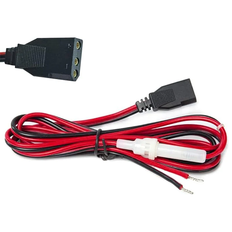 CB Radio Power Cord 3 Pin 2-Wire CB Power Cord with 15A Fused Replacement Power Cord for CB Radio