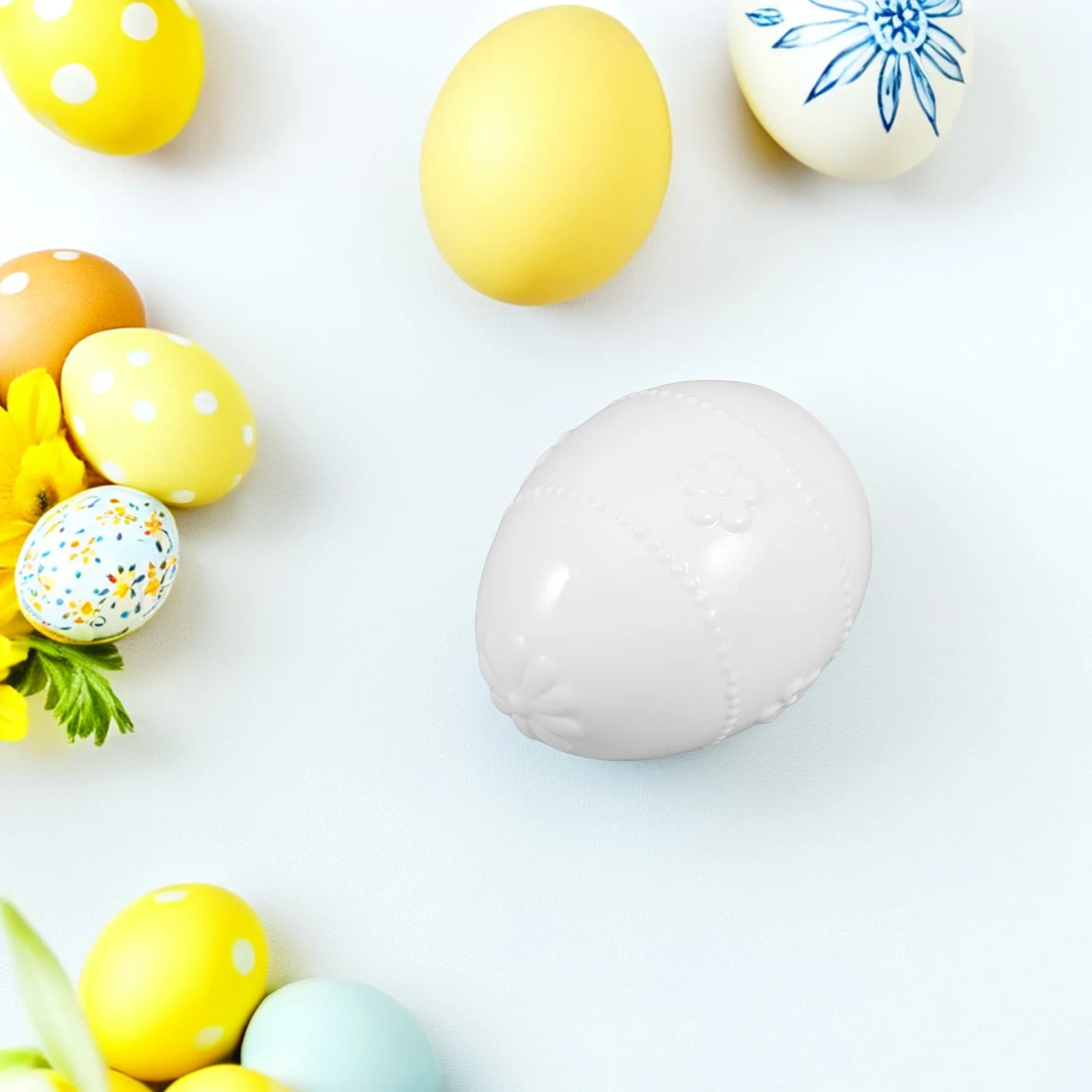 

Easter Crafts Ceramic Egg Decoration Artificial Eggs Decorative Tabletop Centerpiece for Day